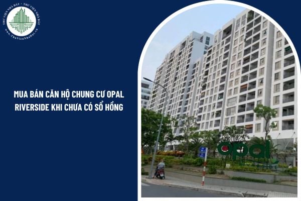 Có được mua bán căn hộ chung cư Opal Riverside khi chưa có sổ hồng hay không?