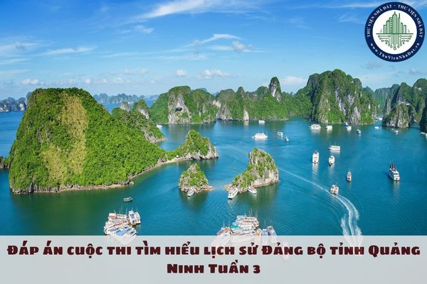 Đáp án cuộc thi tìm hiểu lịch sử 95 năm Ngày thành lập Đảng Cộng sản Việt Nam và lịch sử Đảng bộ tỉnh Quảng Ninh Tuần 3