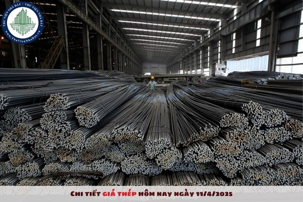 Chi tiết giá thép hôm nay ngày 11/4/2025