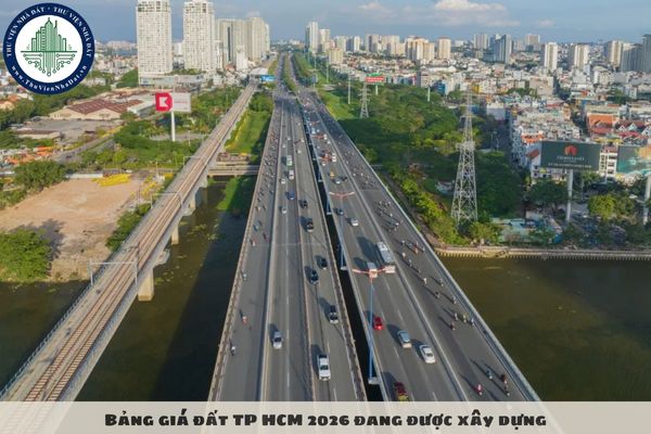 Bảng giá đất TP HCM 2026 đang được xây dựng