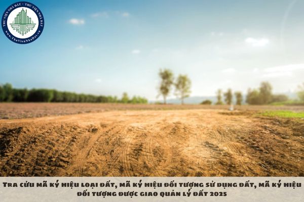 Tra cứu mã ký hiệu loại đất, mã ký hiệu đối tượng sử dụng đất, mã ký hiệu đối tượng được giao quản lý đất 2025
