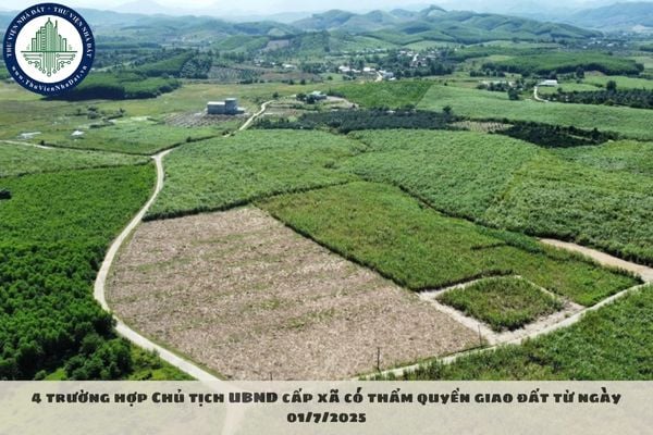 4 trường hợp Chủ tịch UBND cấp xã có thẩm quyền giao đất từ ngày 01/7/2025
