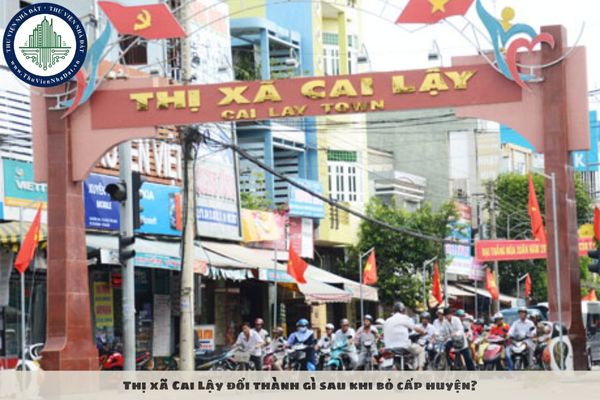 Thị xã Cai Lậy đổi thành gì sau khi bỏ cấp huyện?