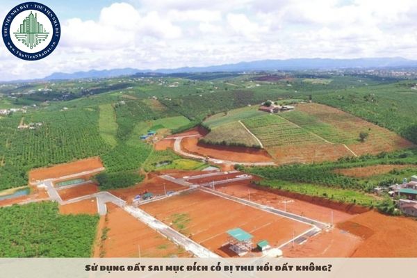 Sử dụng đất sai mục đích có bị thu hồi đất không?