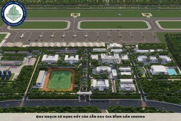 Quy hoạch sử dụng đất của sân bay Gia Bình gần 2000ha