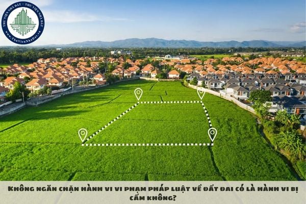Không ngăn chặn hành vi vi phạm pháp luật về đất đai có là hành vi bị cấm không?