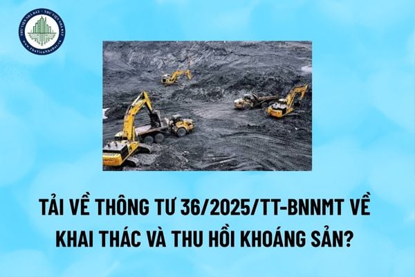 Tải về Thông tư 36/2025/TT-BNNMT về khai thác và thu hồi khoáng sản? (Hình từ Internet)