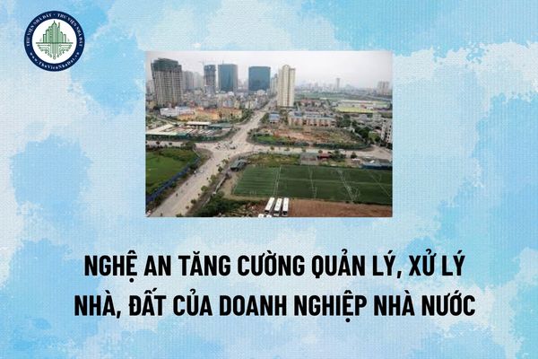 ghệ An tăng cường quản lý và xử lý nhà đất của doanh nghiệp nhà nước 