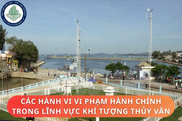 Các hành vi vi phạm hành chính và thời hiệu xử phạt vi phạm hành chính trong lĩnh vực khí tượng thủy văn