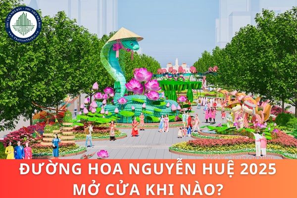 Đường hoa Nguyễn Huệ 2025 mở cửa khi nào?