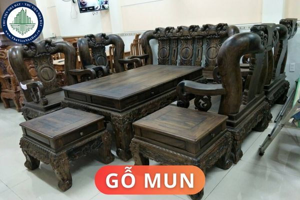 Gỗ mun có đặc điểm gì? Ứng dụng của gỗ mun trong nội thất