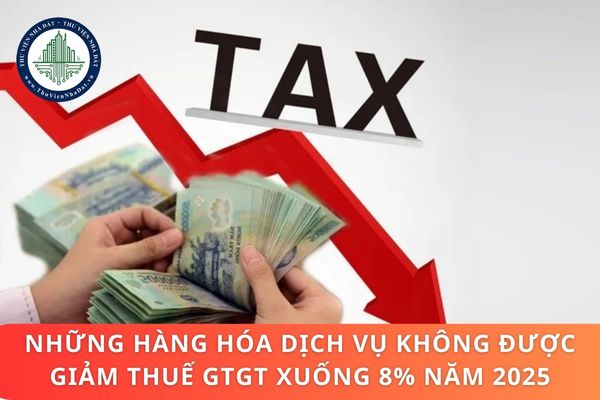 Những hàng hóa dịch vụ không được giảm thuế GTGT xuống 8% năm 2025 theo Nghị định 180 2024