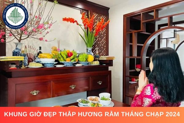 Khung giờ đẹp thắp hương rằm tháng Chạp năm 2024