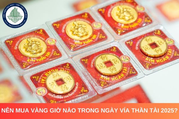 Nên mua vàng vào giờ nào trong ngày vía Thần Tài 2025?