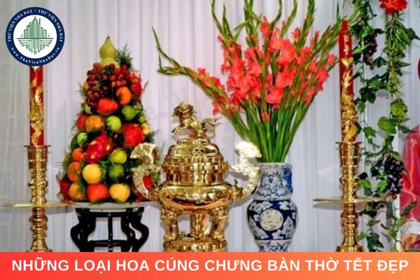 Những loại hoa cúng chưng bàn thờ Tết đẹp và những lưu ý khi chưng hoa cúng