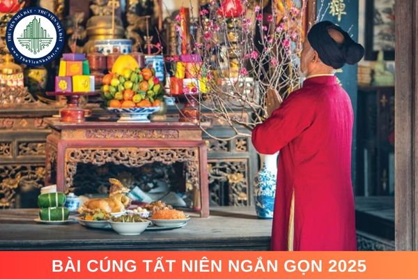 Bài cúng tất niên ngắn gọn 2025. Hướng dẫn thực hiện lễ cúng tất niên cuối năm 