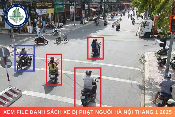 Xem file danh sách xe bị phạt nguội Hà Nội tháng 1 2025