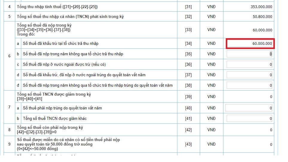 Hướng dẫn tự quyết toán thuế TNCN 2025