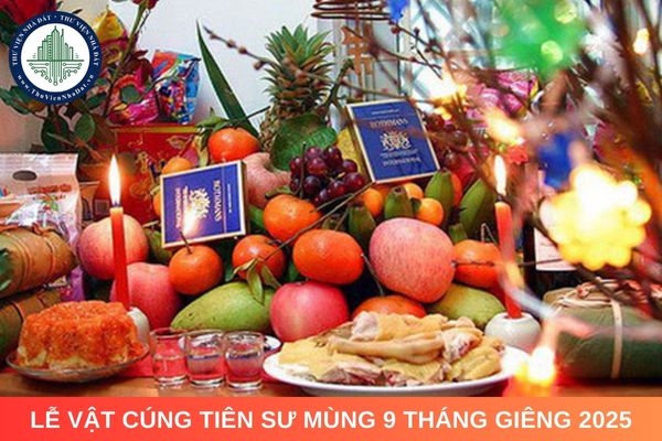 Lễ vật cúng Tiên Sư mùng 9 tháng Giêng 2025