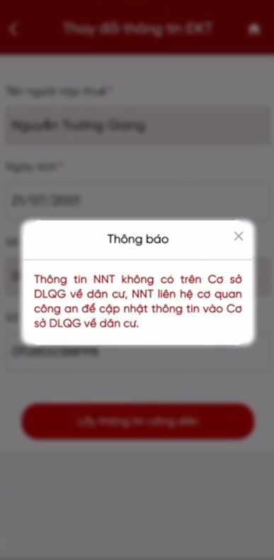 Hướng dẫn cập nhật số CCCD thành mã số thuế trên eTax Mobile từ 01/7/2025