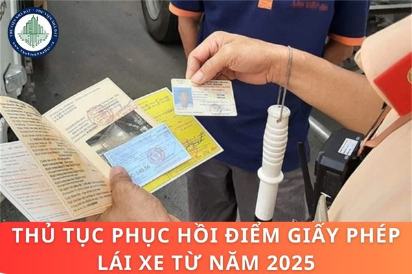 Thủ tục phục hồi điểm giấy phép lái xe từ năm 2025 theo Nghị định 168/2024