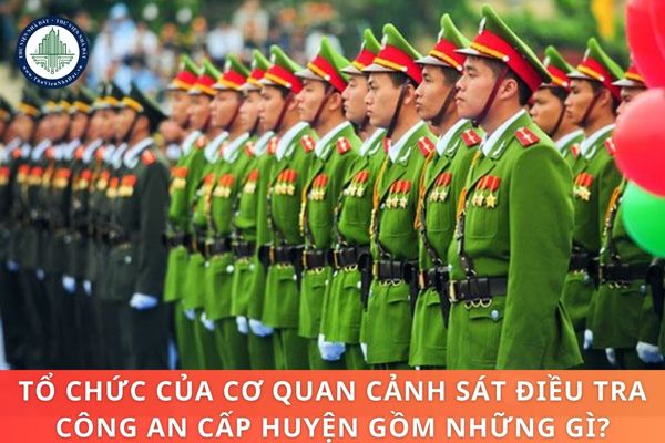 Tổ chức của Cơ quan Cảnh sát Điều tra Công an cấp huyện gồm những gì?