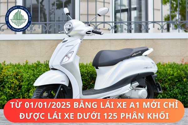 Từ hôm nay 01/01/2025 bằng lái xe A1 mới chỉ được lái xe dưới 125 phân khối