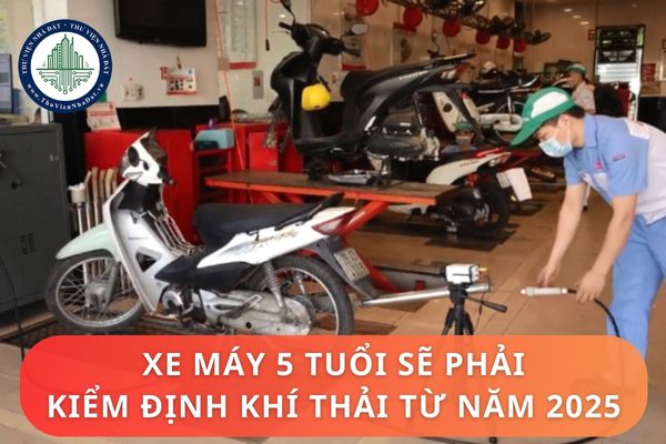 Xe máy 5 tuổi sẽ phải kiểm định khí thải từ năm 2025