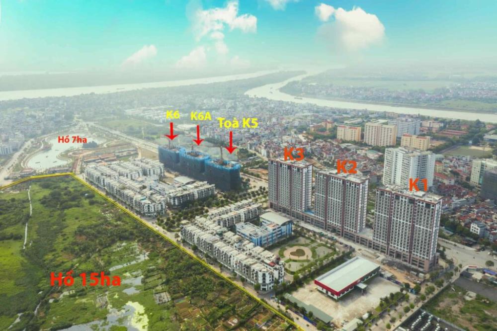 Bán căn hộ chung cư 3PN góc 97m2 tại Khai Sơn City, quận Long Biên - Giá tốt 6.8 tỷ bao thuế phí