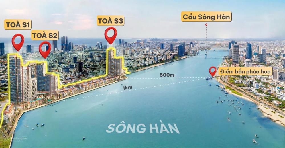 Mua căn hộ chung cư 68m2 view biển tuyệt đẹp tại Sun Symphony Residence, Quận Sơn Trà Đà Nẵng với giá chỉ 4,3 tỷ đồng