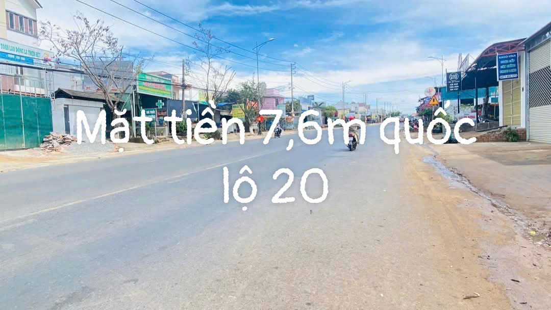 Bán Đất 165,7m2 Mặt Tiền Quốc Lộ 20 Liên Nghĩa Đức Trọng Gần Sân Bay Liên Khương