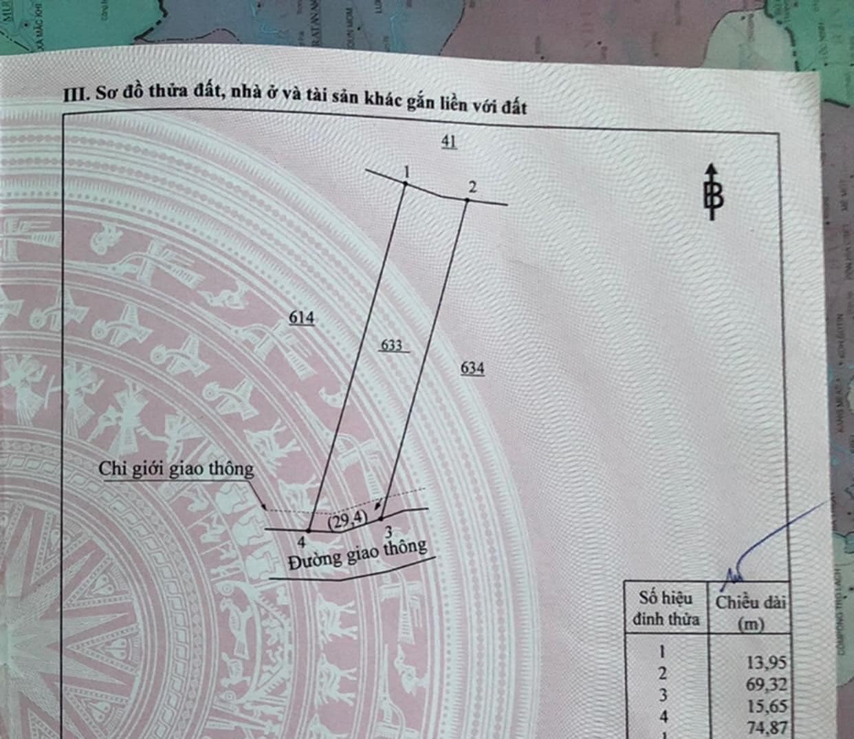 Bán đất 1000m2 tại xã Bảo Bình Huyện Cẩm Mỹ gần sân bay quốc tế Long Thành