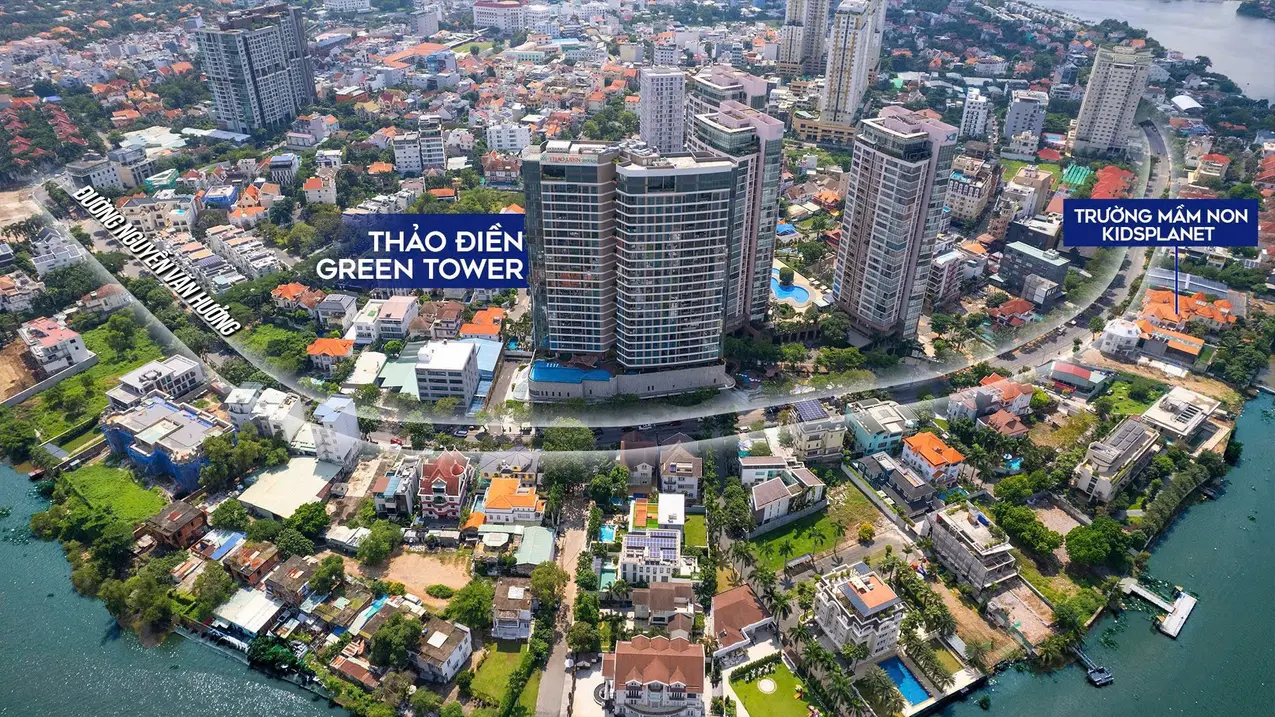 Bán penthouse chung cư Thảo Điền Green Nguyễn Văn Hưởng Quận 2 diện tích 400m2 view sông Sài Gòn