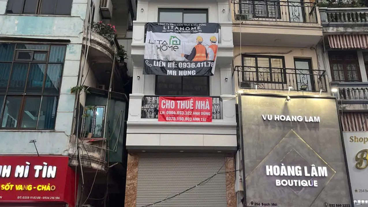 Cho thuê nhà riêng 75m2 phố Bạch Mai, Hai Bà Trưng, Hà Nội tiện kinh doanh
