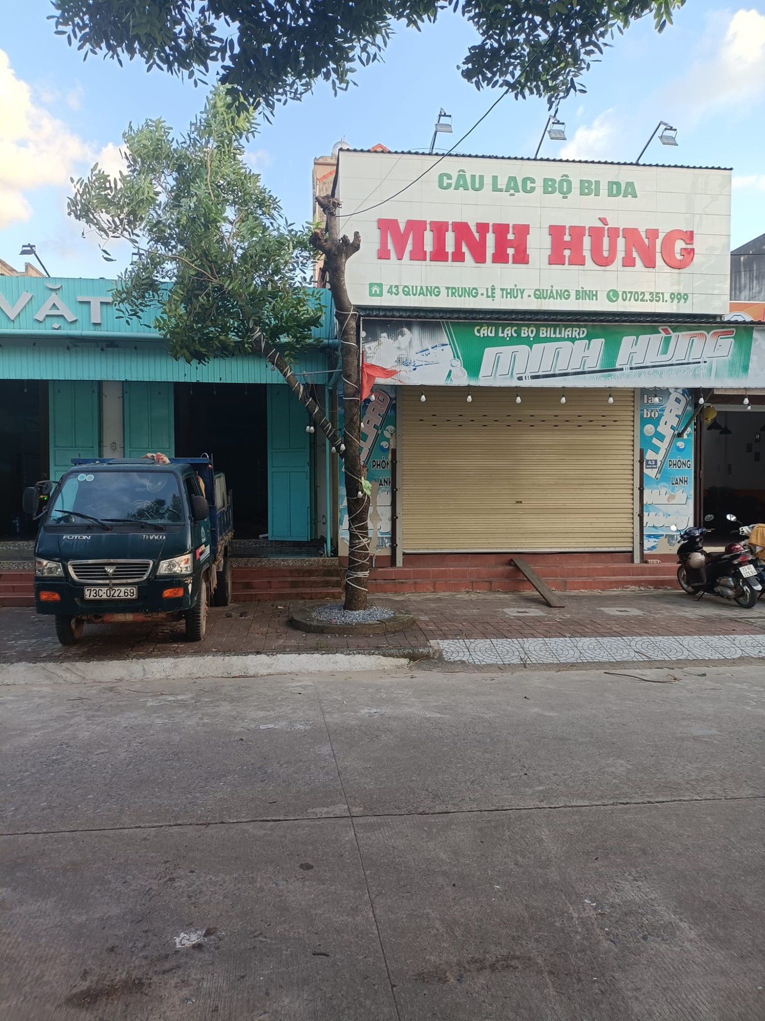 Cho thuê nhà phố thương mại 12 x 20m đường Quang Trung, P. Phong Thủy, H. Lệ Thủy, Quảng Bình