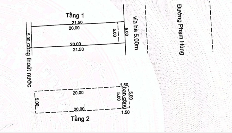 Cho thuê nhà 2 tầng 207,5 m² đường Phạm Hùng, Hòa Vang, Đà Nẵng, giá 10 triệu/tháng