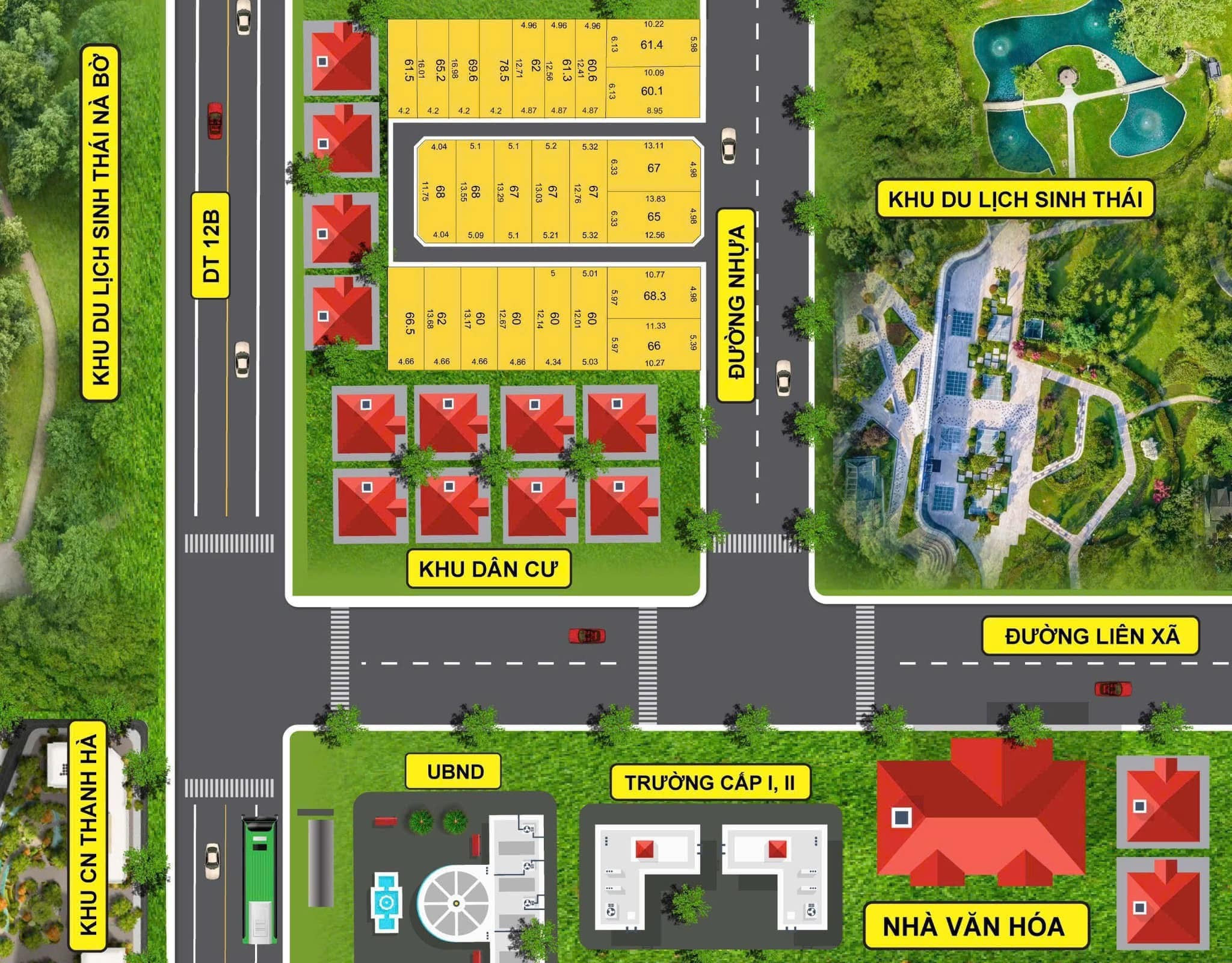 Bán lô đất 80m2 tại Quốc Lộ 21A thị trấn Chi Nê Lạc Thủy Hòa Bình giá 390 triệu