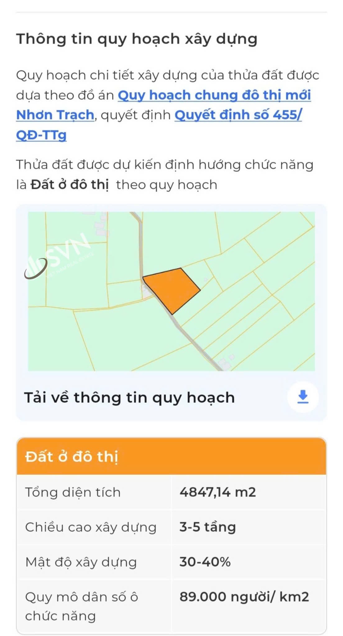 Bán đất 1000 m² tại Nguyễn Hữu Cảnh, Long Tân, Nhơn Trạch, giá 17 triệu/m² thương lượng