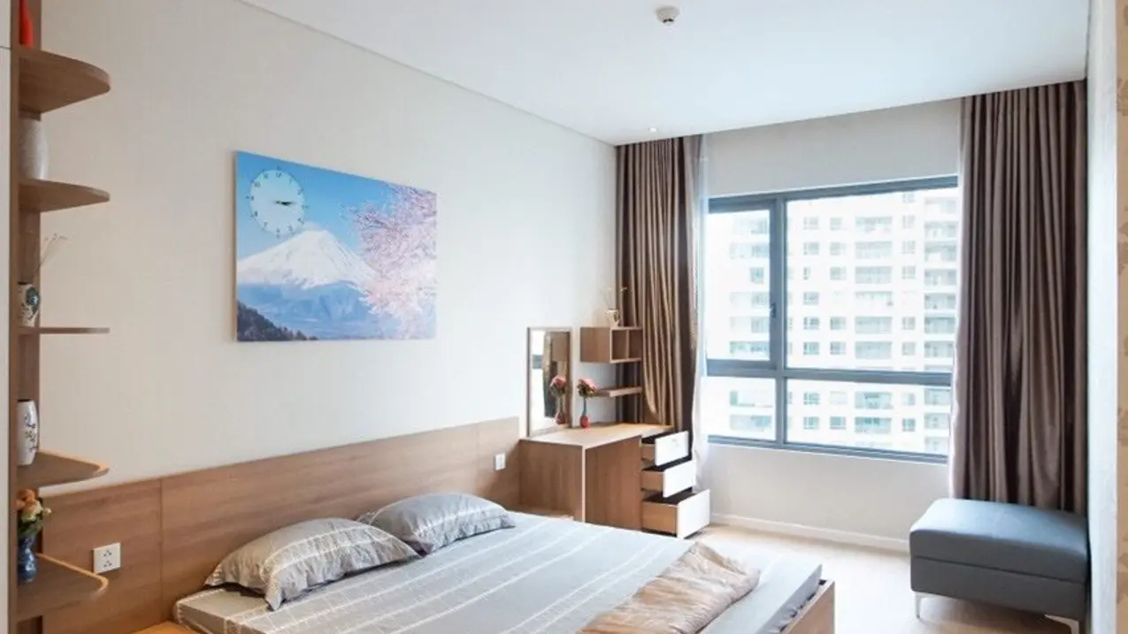 Cho thuê căn hộ chung cư 2PN Đảo Kim Cương quận 2 88m2 view hồ bơi