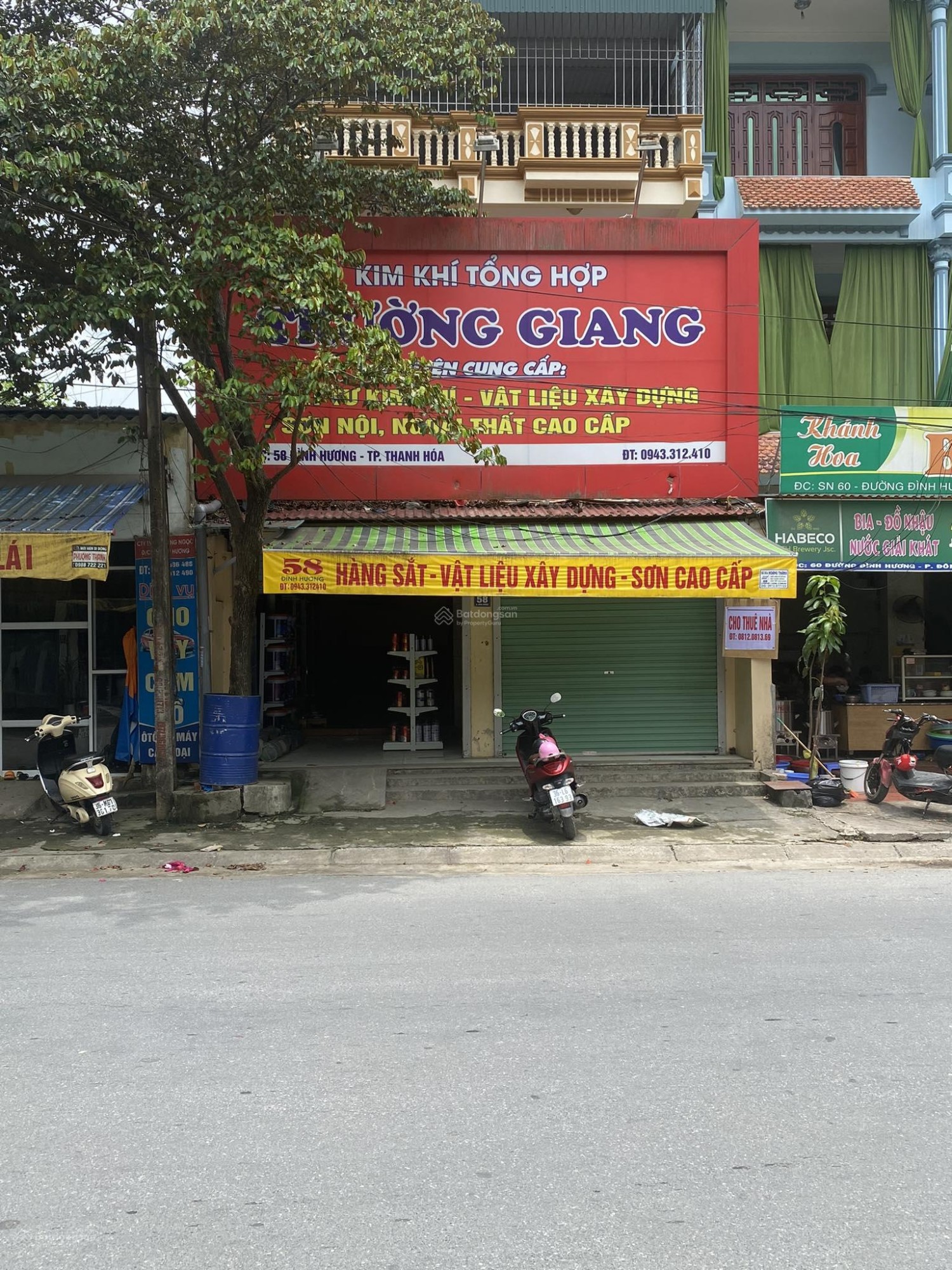 Cho thuê nhà phố thương mại 58m² Đường Đình Hương, Đông Cương, Thanh Hóa, Tiện kinh doanh