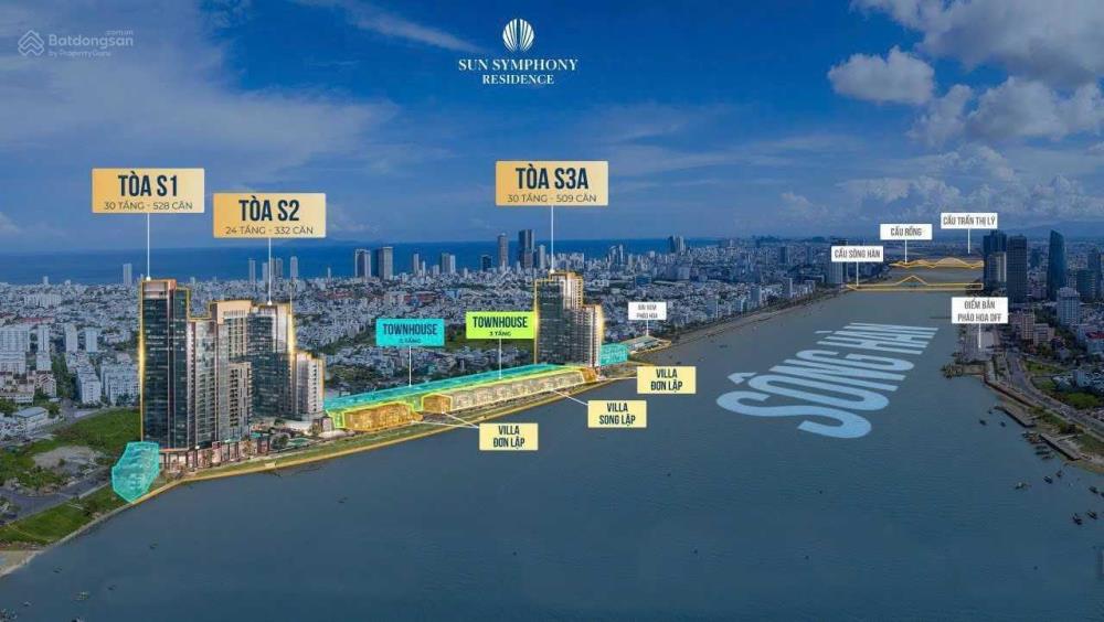 Bán căn hộ chung cư 71,2m2 Sun Symphony Nại Hiên Đông Sơn Trà Đà Nẵng view biển