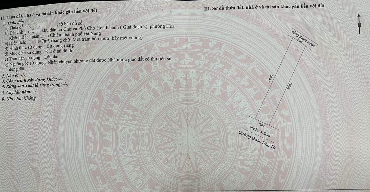 Dãy trọ 6 phòng mt đường đoàn phú tứ