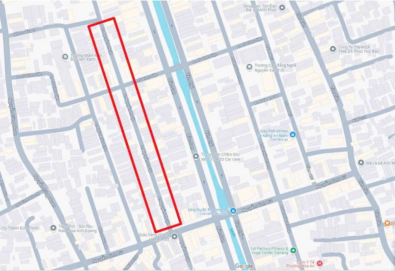Bán đất 90m2 đường Nguyễn Thuật, Hòa An, Cẩm Lệ, Đà Nẵng, gần bến xe trung tâm