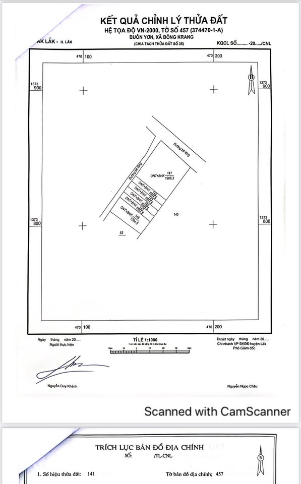 Bán đất 4 lô liền kề diện tích 5 x 30 xã Bông Krang huyện Lăk Đắk Lắk hấp dẫn