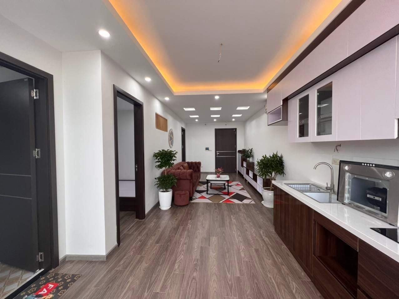 Bán căn hộ chung cư penthouse 66,6m2 2 phòng ngủ nội thất mới tại đường Linh Đàm Hoàng Mai Hà Nội