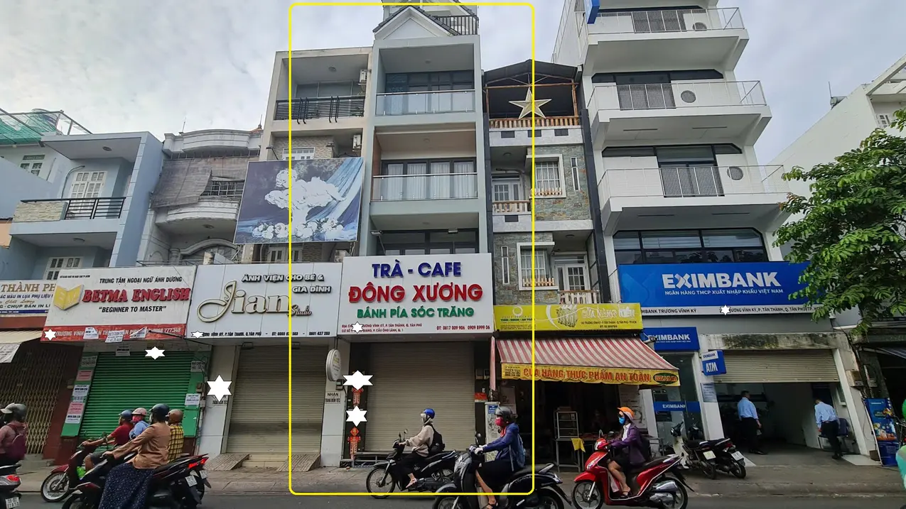 Cho thuê nhà Mặt Tiền Trương Vĩnh Ký  76m², 3Lầu+ST - gần ngã tư