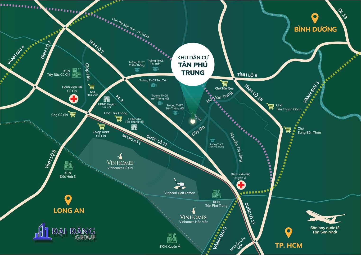 Bán đất nền dự án 100m2 tại Kdc Tân Phú Trung, Củ Chi, Hồ Chí Minh, sổ đỏ mới