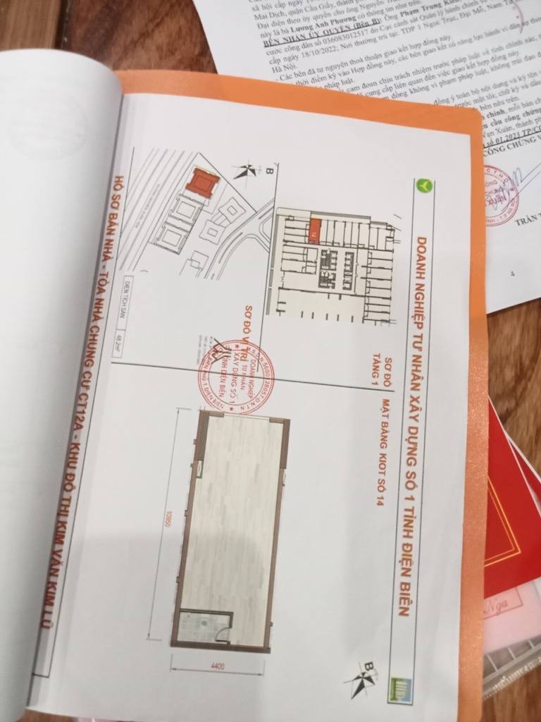Bán ki-ốt thương mại khu đô thị Kim Văn Kim Lũ Hoàng Mai Hà Nội 43 m2 gần tiện ích
