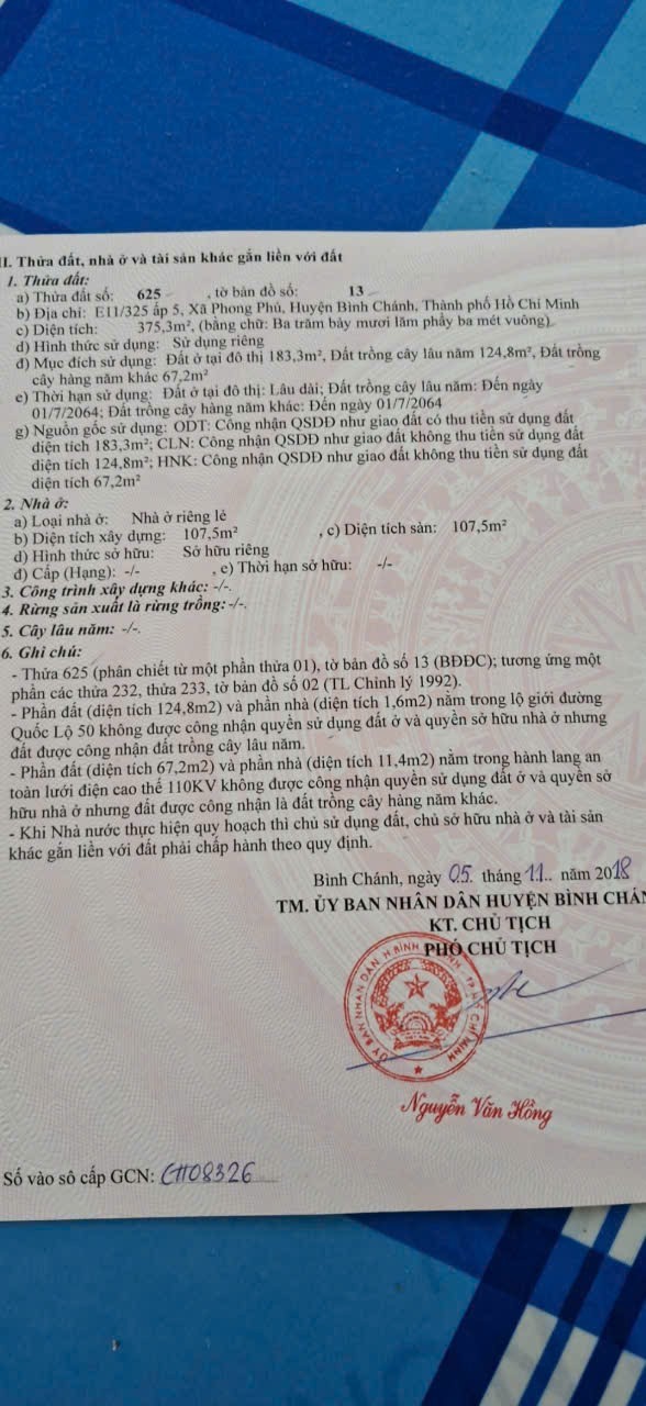 Bán đất mặt tiền (tặng kèm nhà)