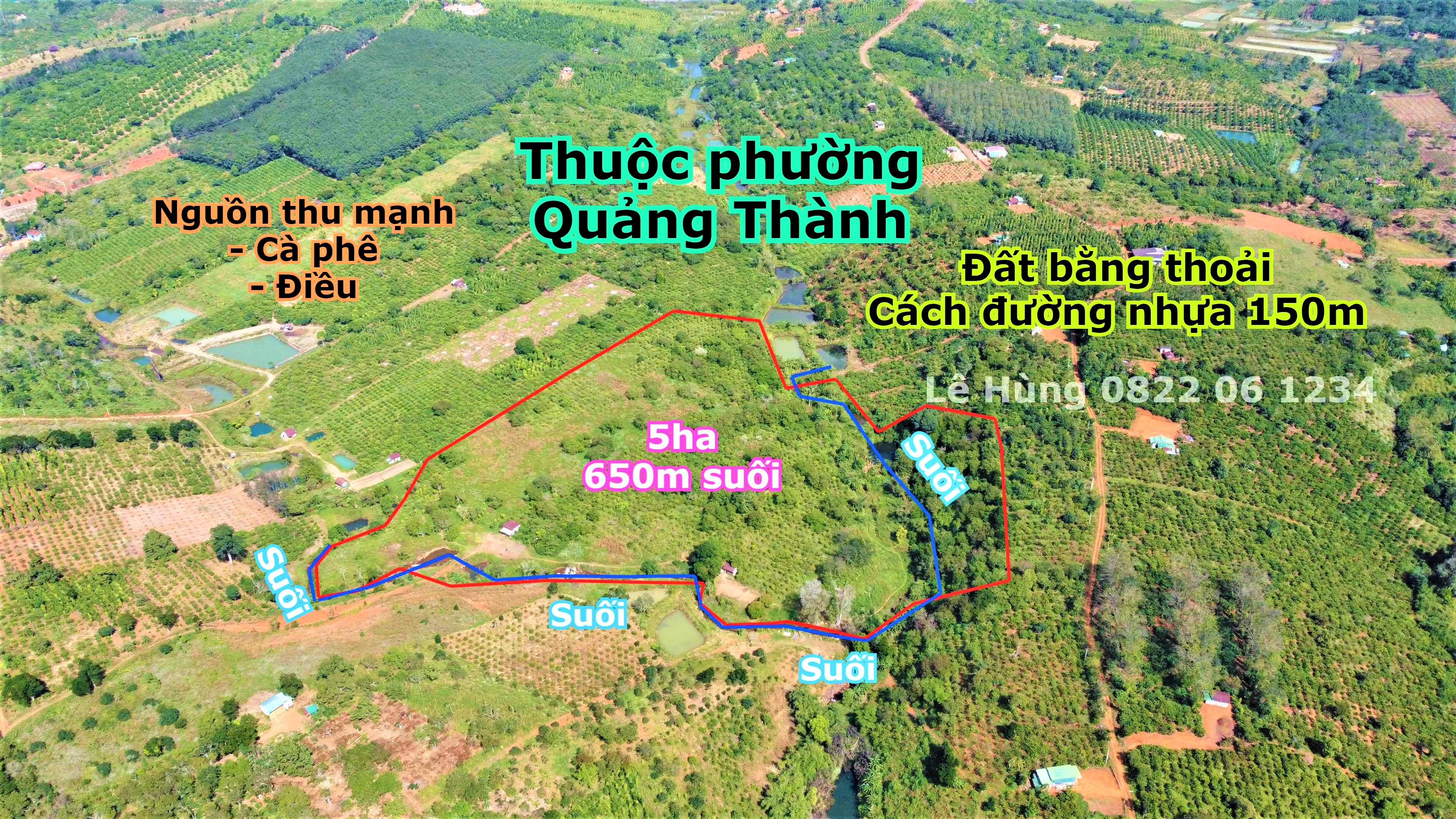 5ha Phường Quảng Thành 650m View Suối Lớn,đất Bằng Giá Cực Rẻ Tại Thành Phố Gia Nghĩa